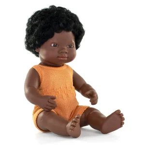 Girl Doll (38cm African) in Melon by Miniland