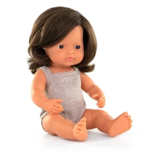 Girl Doll (38cm Caucasian) in Grey by Miniland