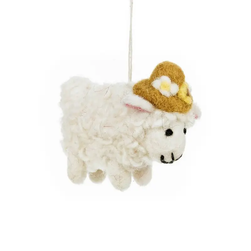 Gloria The Sheep Hanging Decoration by Felt So Good