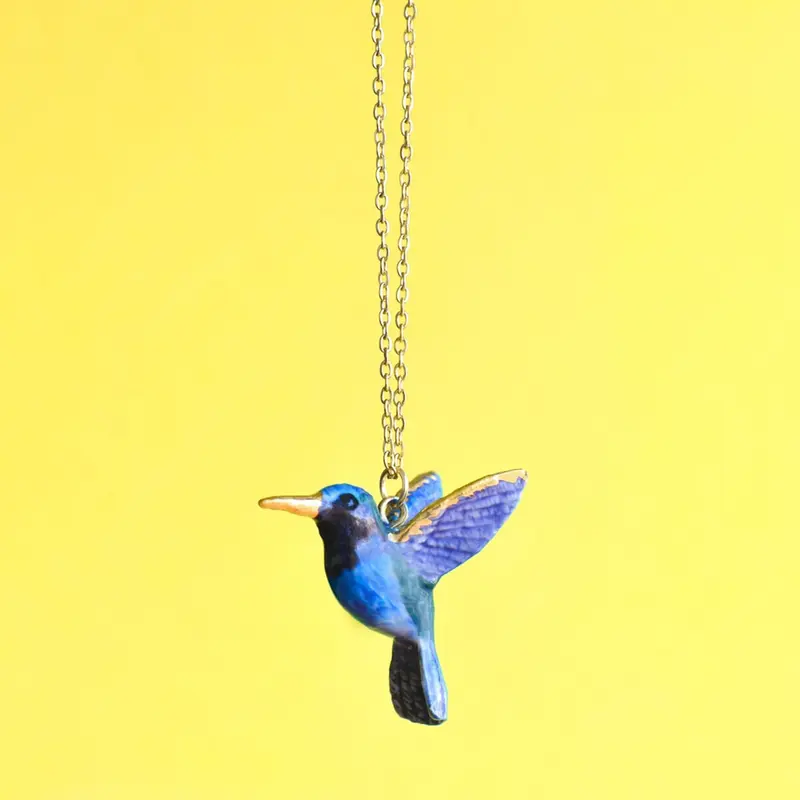 Hummingbird Ceramic Pendant by Camp Hollow