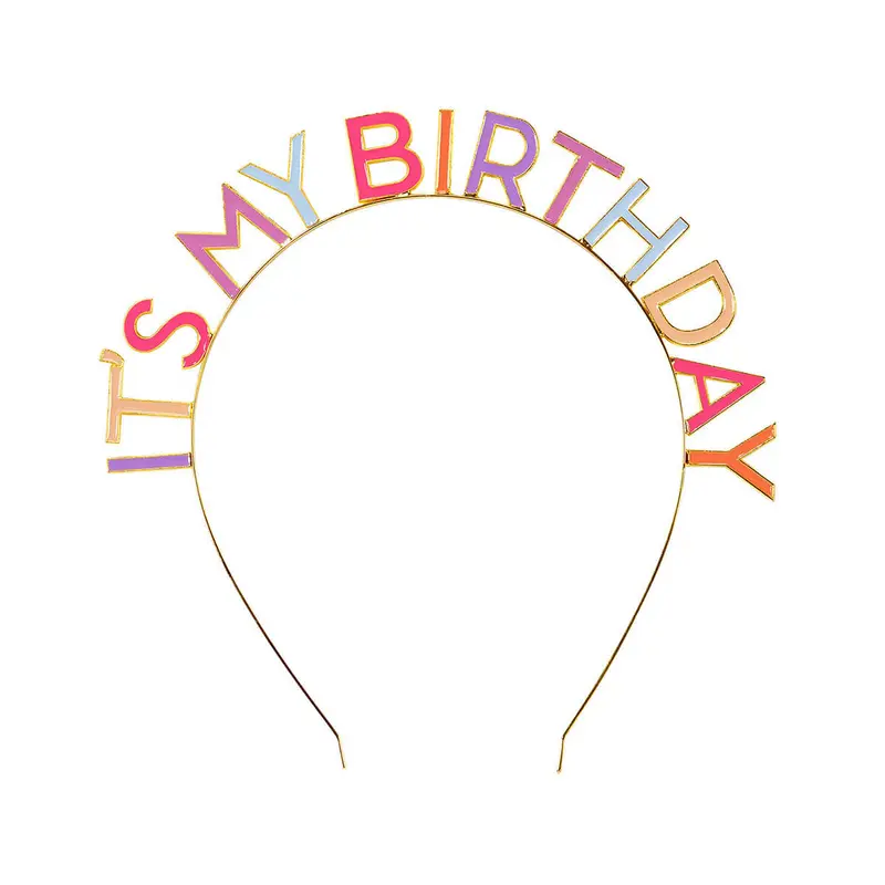 It's My Birthday Headband in Rose by Talking Tables