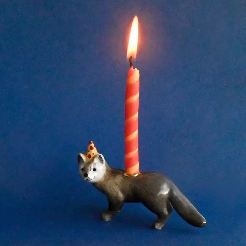 Mink Ceramic Cake Topper by Camp Hollow