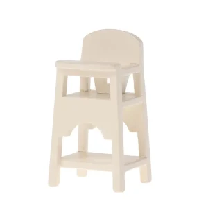 Mouse High Chair in Off White by Maileg