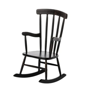 Mouse Rocking Chair in Anthracite by Maileg