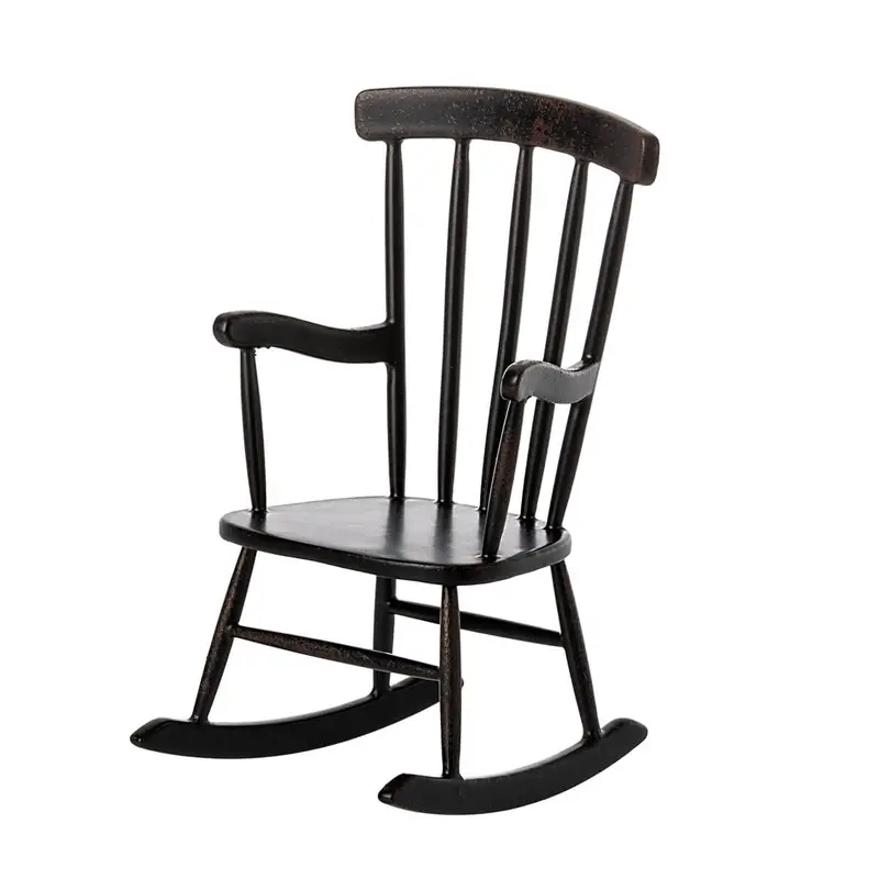 Mouse Rocking Chair in Anthracite by Maileg