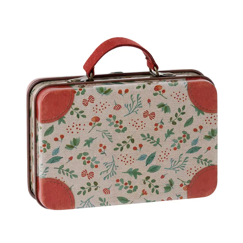 Small Metal Suitcase in Holly by Maileg