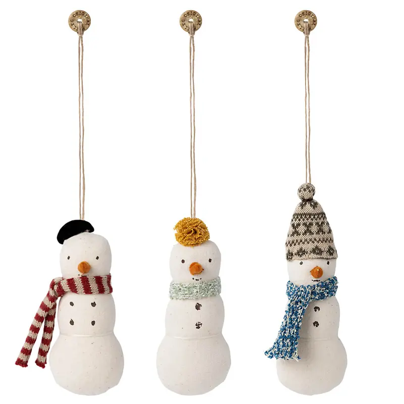 Snowman Ornament in 3 Colours (2023) by Maileg