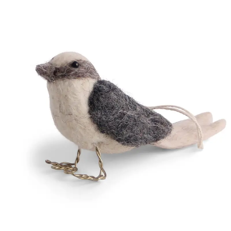 Bird Hanging Decoration in Chalk by Gry & Sif