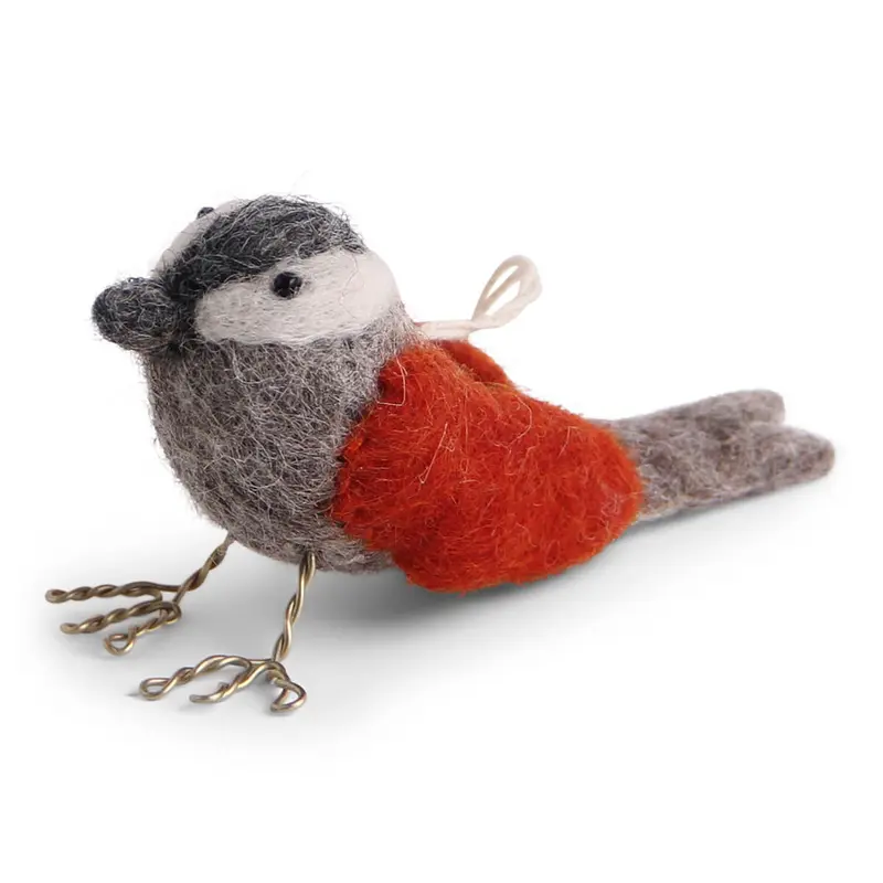 Bird Hanging Decoration in Rusty Red by Gry & Sif