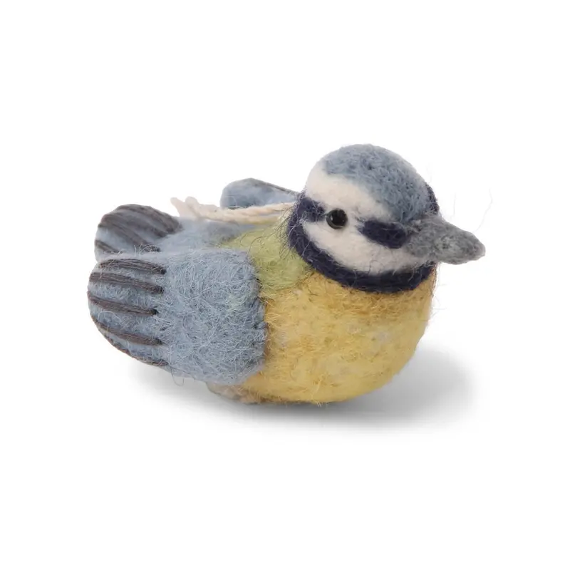 Bird Hanging Decoration in Yellow/Blue by Gry & Sif