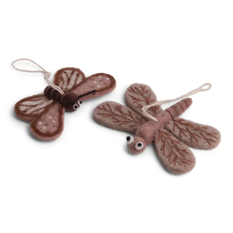 Butterfly & Dragonfly Hanging Decorations in Lavender by Gry & Sif