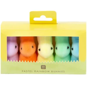 Easter Bunnies Decorations in Pastel Rainbow by Talking Tables
