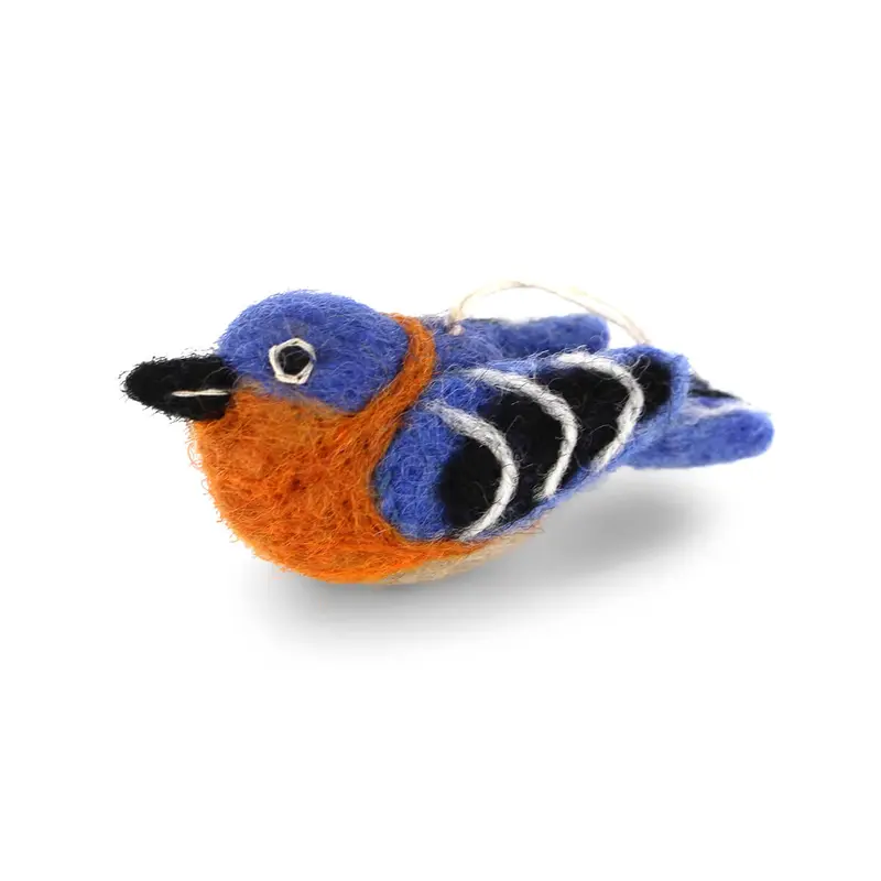 Eastern Blue Bird Hanging Decoration by Gry & Sif