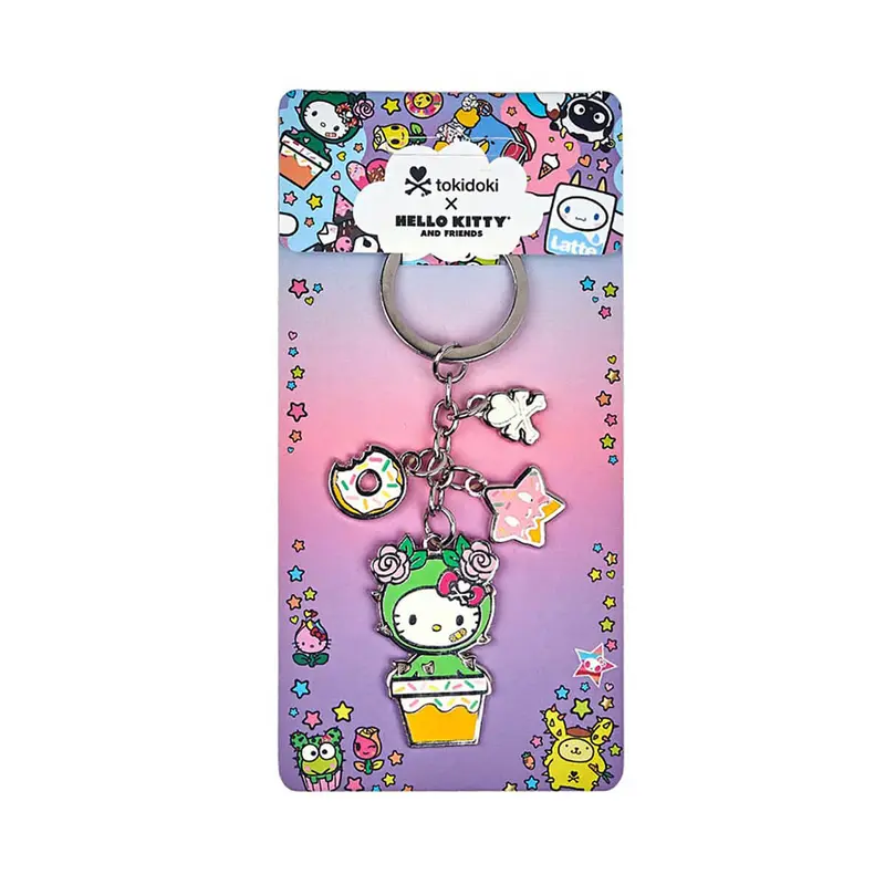 Hello Kitty Enamel Charm Keyring by Tokidoki
