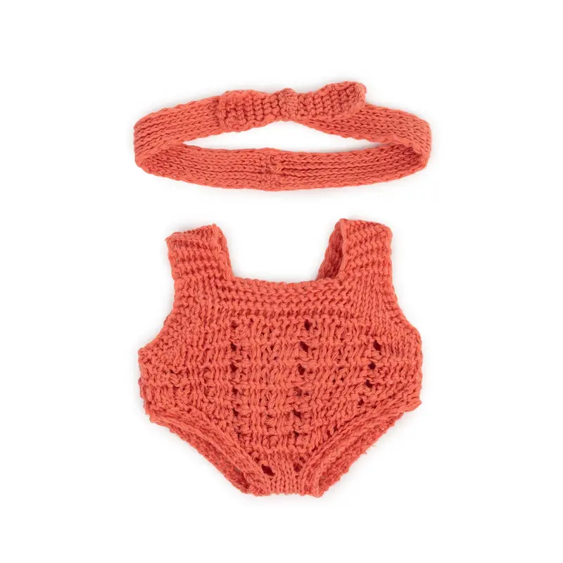 Knitted Romper & Headband Doll Outfit (21cm) by Miniland