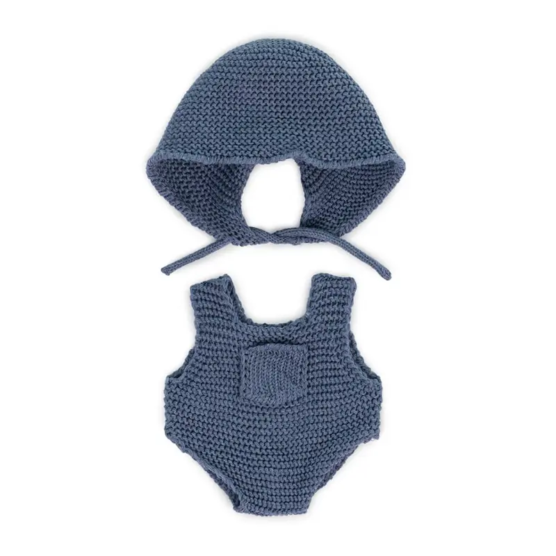 Knitted Romper & Hood Doll Outfit (21cm) by Miniland