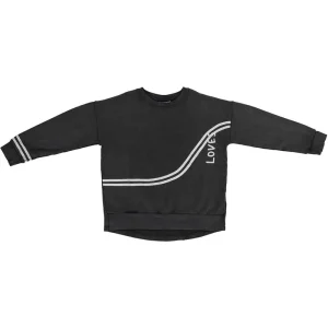 Loves Sweatshirt in Black by Beau Loves - Last One In Stock - 4-5 Years