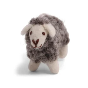 Mini Sheep Hanging Decoration in Grey by Gry & Sif