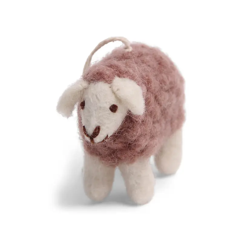 Mini Sheep Hanging Decoration in Lavender by Gry & Sif