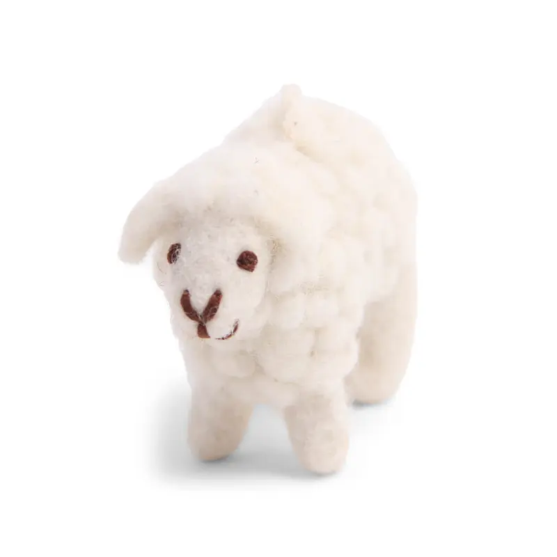 Mini Sheep Hanging Decoration in White by Gry & Sif