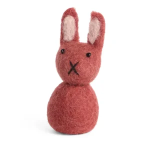 Small Bunny Hanging Decoration in Dark Rose by Gry & Sif