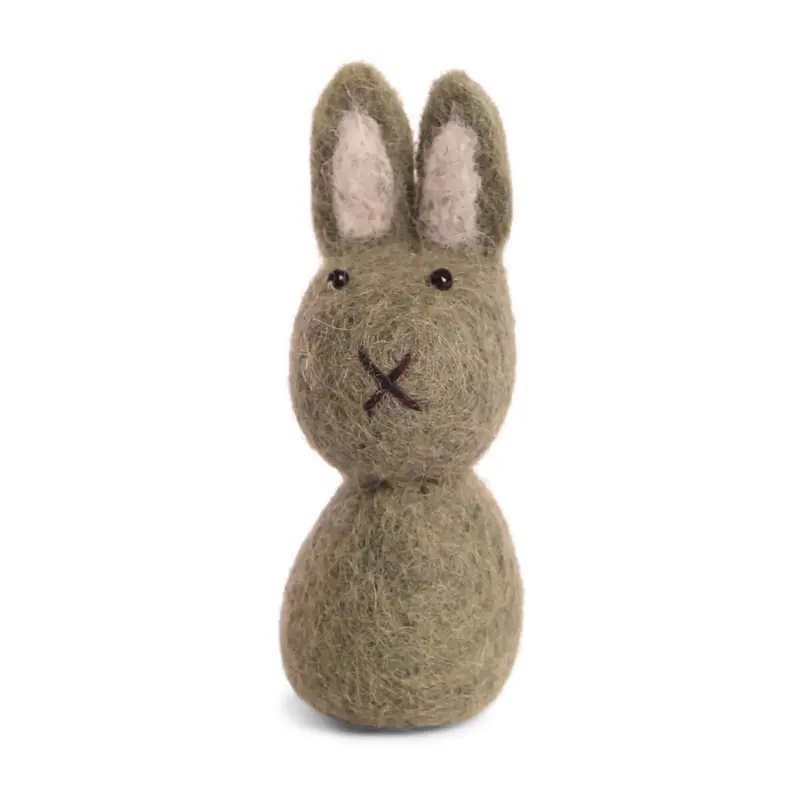 Small Bunny Hanging Decoration in Green by Gry & Sif