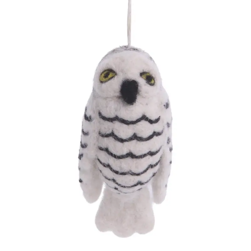 Snow Owl Bird Hanging Decoration by Gry & Sif