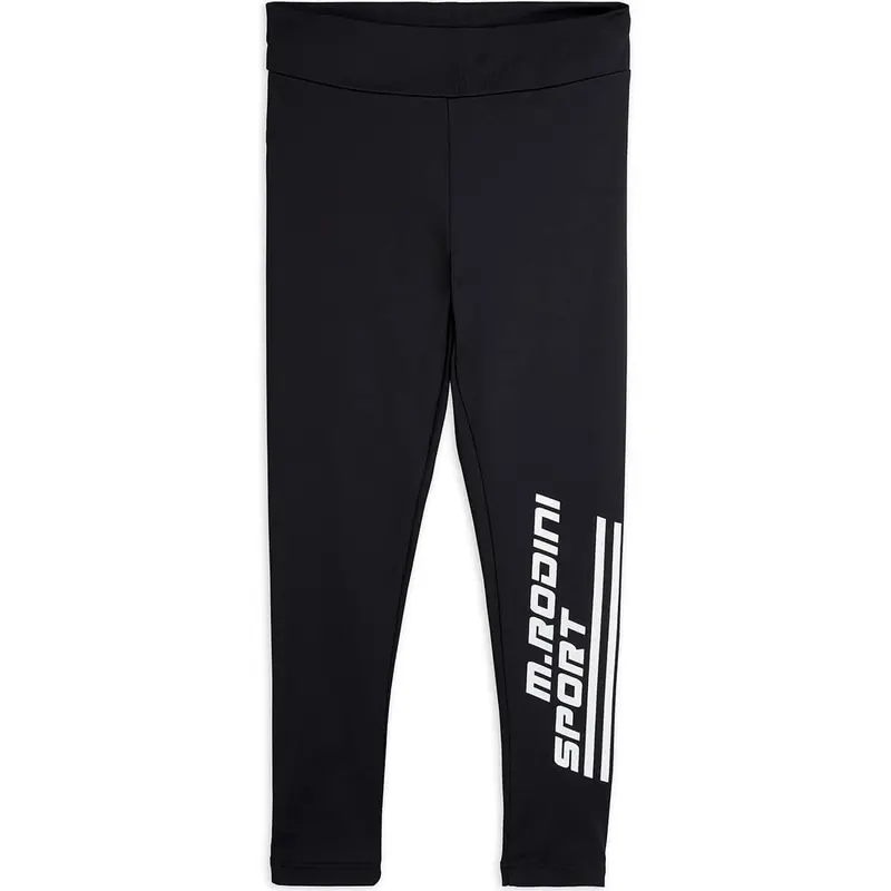 Sport Quickydry Leggings in Black by Mini Rodini