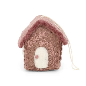 Spring House Hanging Decoration in Plum by Gry & Sif