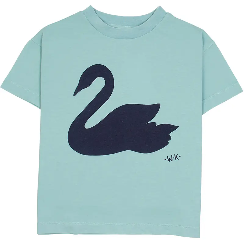 Swan Tee in Sea Green by Wynken - Last Ones In Stock - 2-4 Years