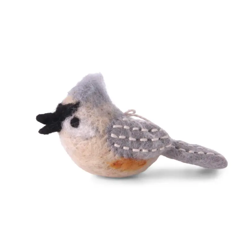 Tufted Titmouse Bird Hanging Decoration by Gry & Sif