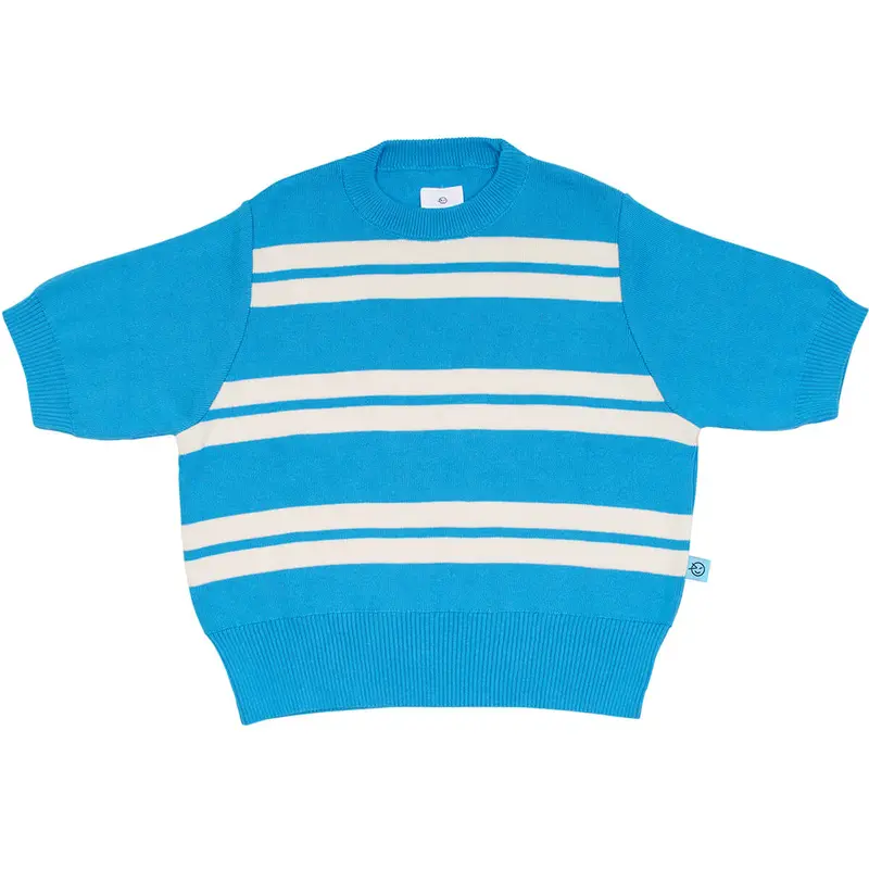 Vela Knit Top in Turquoise by Wynken