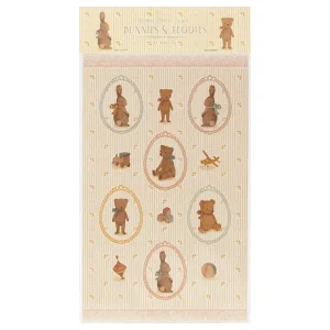 Bunnies And Teddies Sticker Sheet by Maileg
