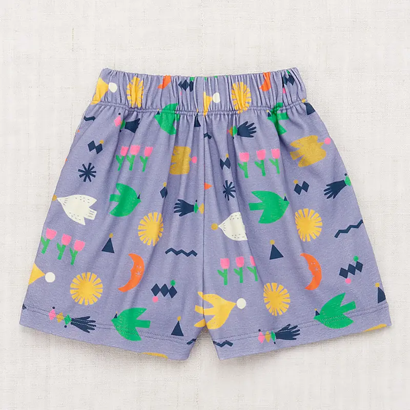 Cabana Short in Pewter Daleyden Fte by Misha & Puff - Last Ones In Stock - 5-6 Years