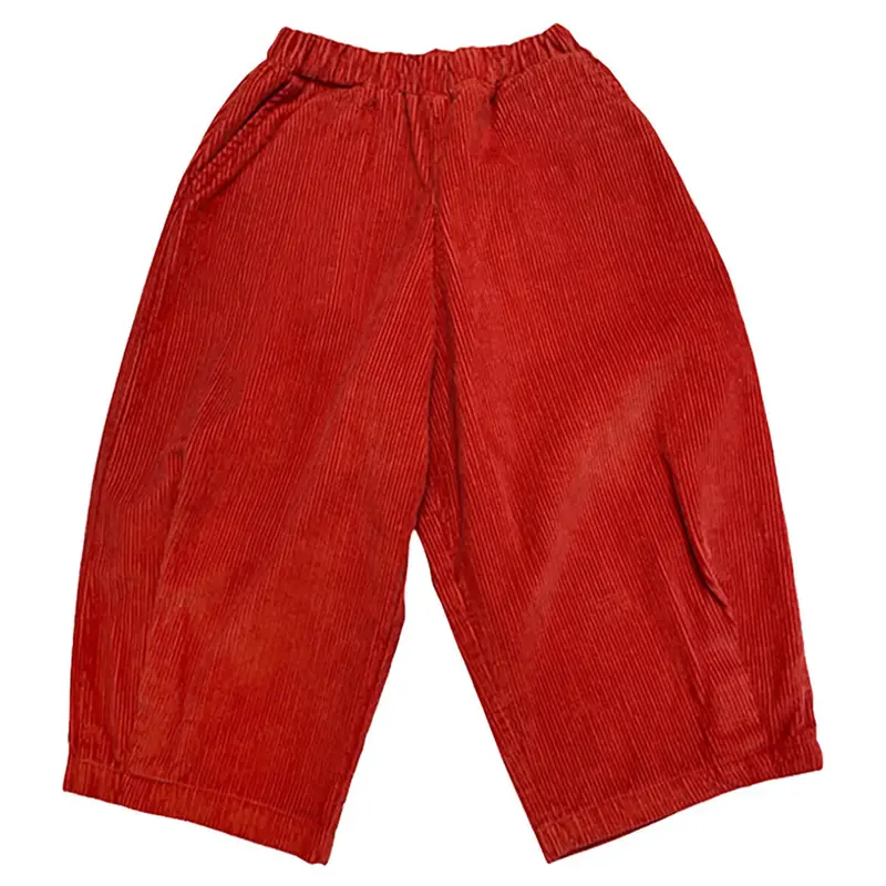 Cord Pants in Vermillion by Mabli