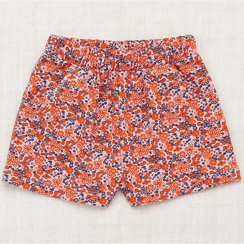 Cycling Short in Rose Blush Tisbury Garden by Misha & Puff - Last One In Stock - 2 Years