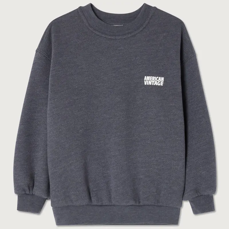 Doven Kid's Sweatshirt in Overdyed Carbon by American Vintage