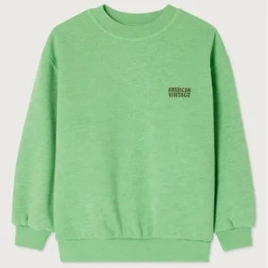 Doven Kid's Sweatshirt in Overdyed Parakeet by American Vintage - Last Ones In Stock - 3-5 Years