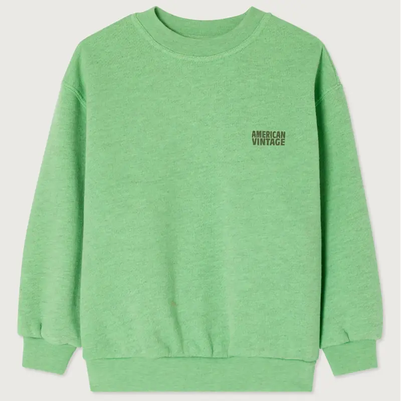 Doven Kid's Sweatshirt in Overdyed Parakeet by American Vintage - Last Ones In Stock - 3-5 Years