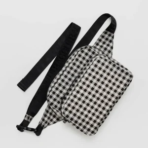 Fanny Pack in Black And White Gingham by Baggu