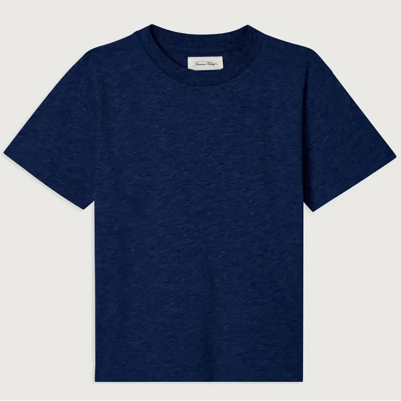 Gamipy Kid's Round Neck T Shirt in Vintage Navy by American Vintage