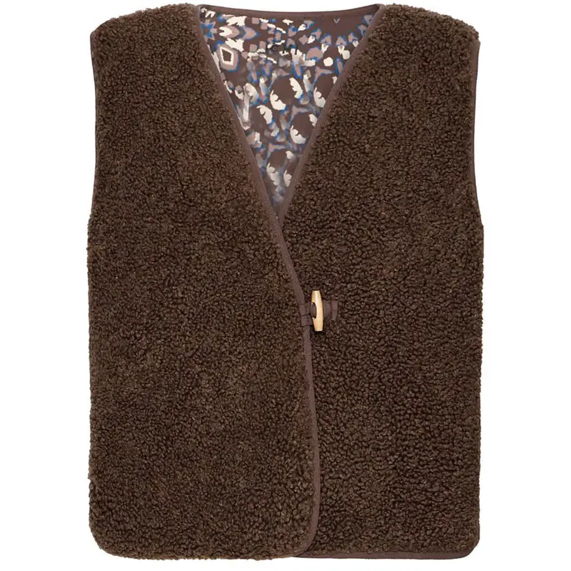 Gozima Waistcoat in Coffee Bean by ICHI