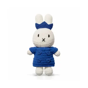 King Miffy In Her Blue Coat And Blue Crown by Miffy Handmade