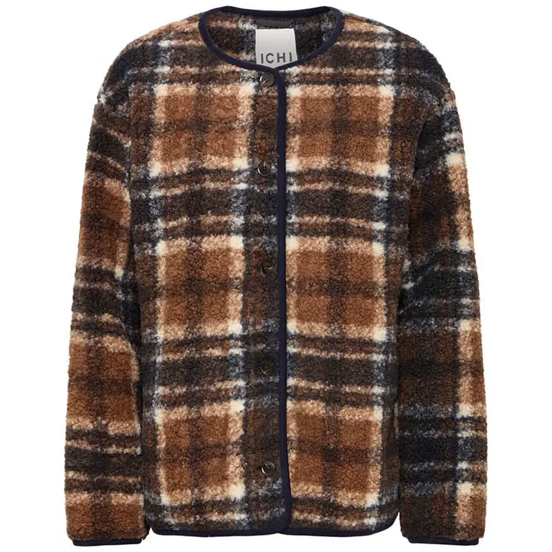 Kolira Jacket in Navy Check by ICHI