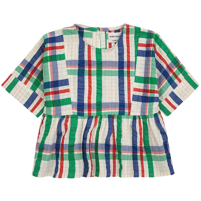 Madras Checks Woven Top by Bobo Choses - Last One In Stock - 8-9 Years