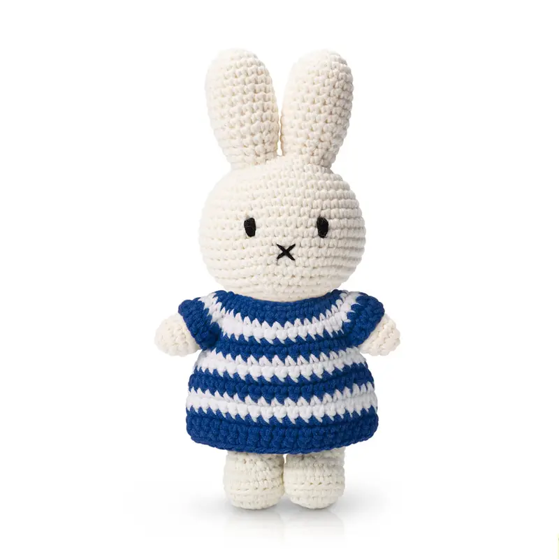 Miffy In Her Blue Striped Dress by Miffy Handmade