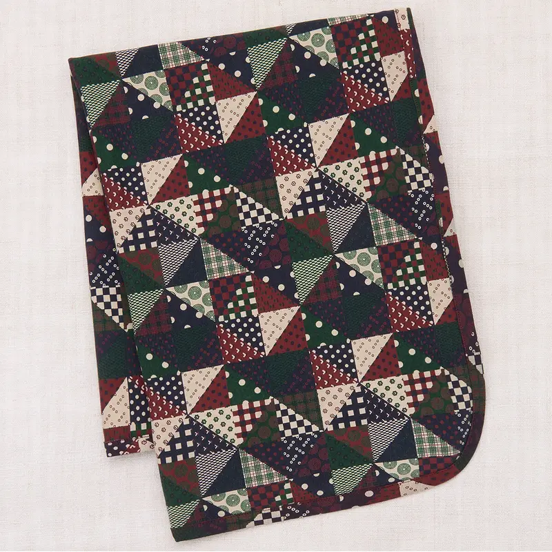 Baby Blanket in Madder Root Patchwork by Misha & Puff