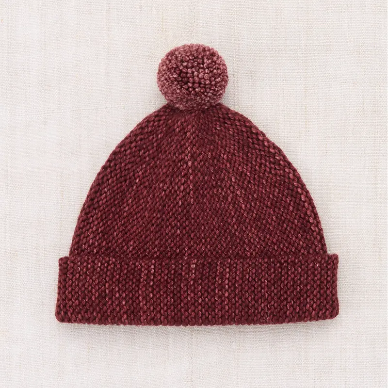 Baby Garter Hat in Madder Root by Misha & Puff