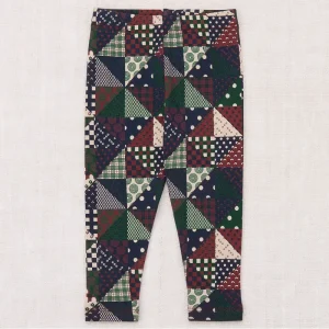 Baby Legging in Madder Root Patchwork by Misha & Puff