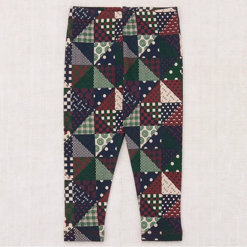 Baby Legging in Madder Root Patchwork by Misha & Puff
